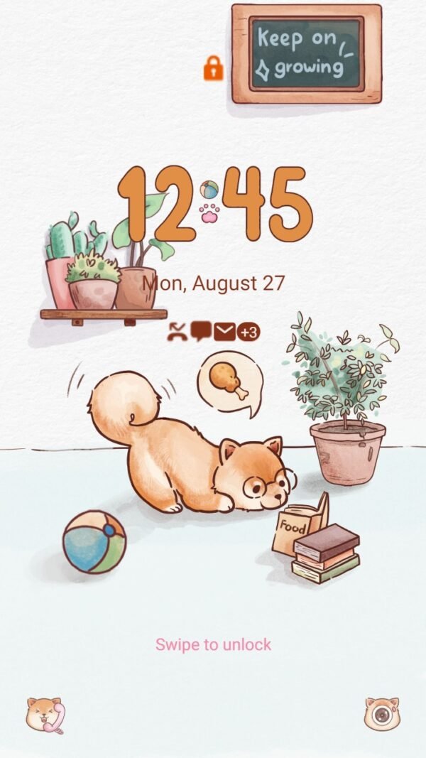 Samsung Themes: ❤️Mun❤️ Shiba Inu ~❤️ Premium Theme about cute dog in chilling room - Image 2