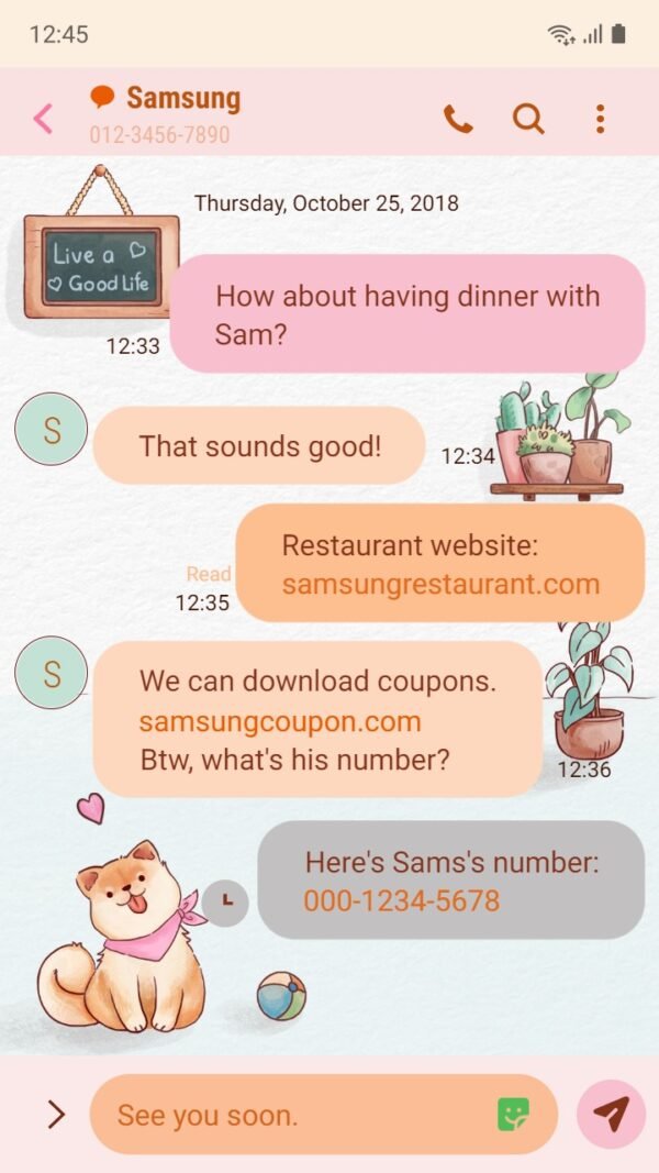 Samsung Themes: ❤️Mun❤️ Shiba Inu ~❤️ Premium Theme about cute dog in chilling room - Image 4