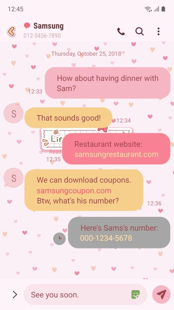Samsung Themes: ❤️Mun❤️ Cherry Sticker ~❤️ Premium Theme the sweetness of cherries - Image 4