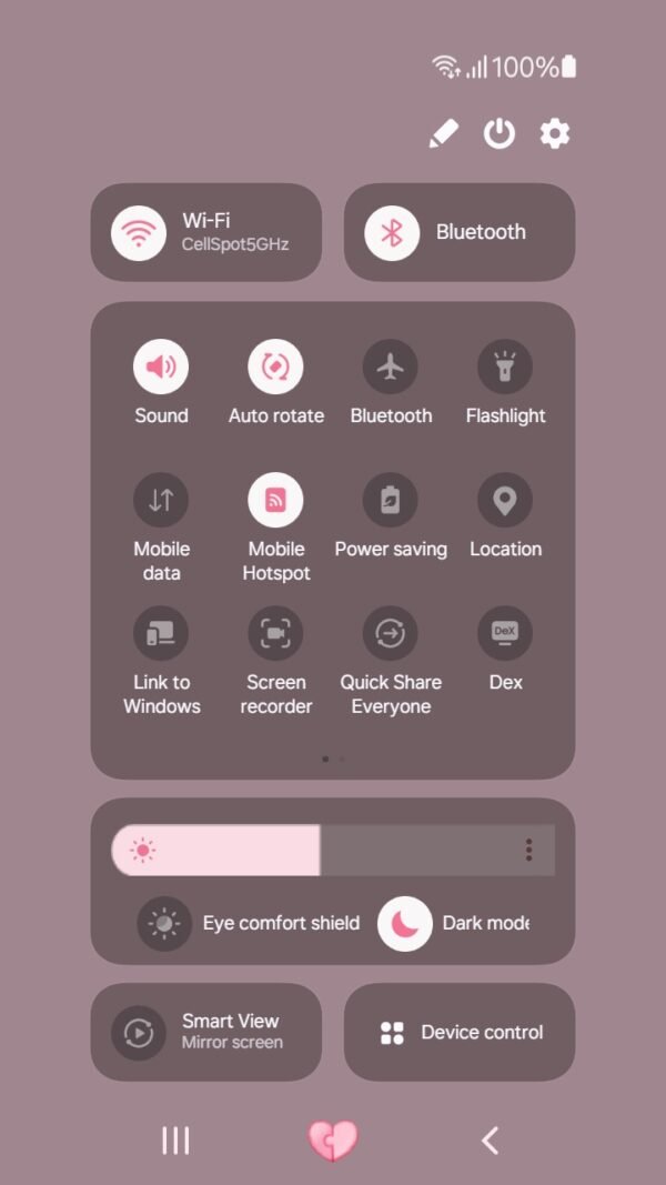 Samsung Themes: ❤️Mun❤️ Heart Piece ~❤️ Premium Theme about sweet pink heart puzzle - Image 5