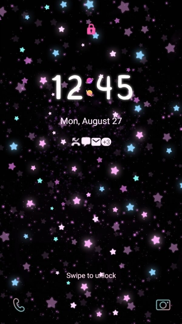 Samsung Themes: ❤️Mun❤️ Twinkle Little Stars ~❤️ Premium Theme the little stars twinkling in the night sky - Image 2