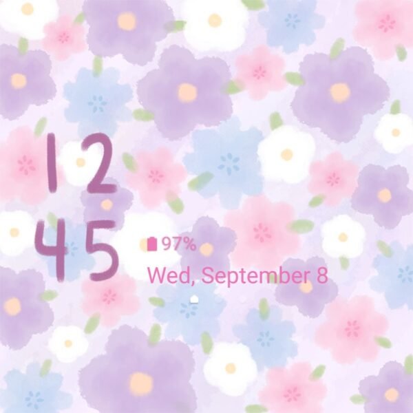 Samsung Themes: ❤️Mun❤️ Pastel Flower Background ~❤️ Premium Theme lovely colorful pastel mini flowers - Image 8