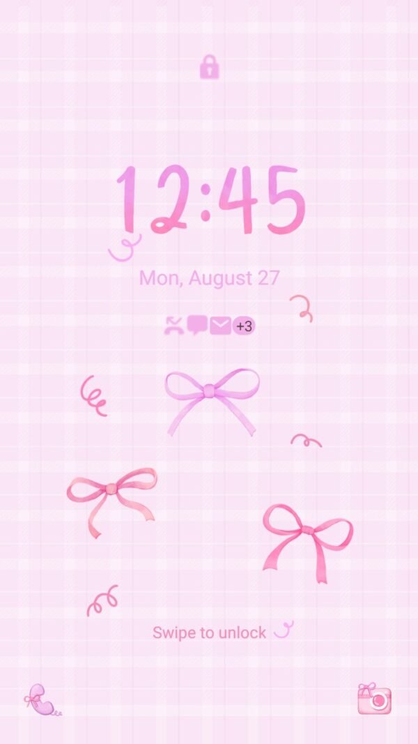 Samsung Themes: ❤️Mun❤️ Coquette Pink Bow ~❤️ Premium Theme features delicate pink hues and a stylish bow motif - Image 2