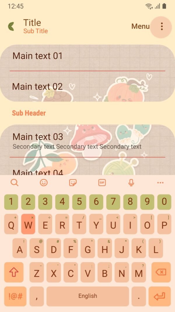 Samsung Themes: ❤️Mun❤️ Fall Stickers ~❤️ Premium Theme adorable autumn themed stickers - Image 6