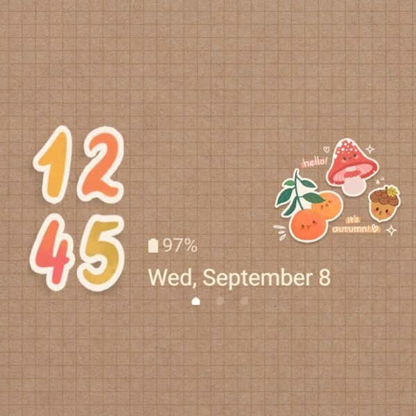 Samsung Themes: ❤️Mun❤️ Fall Stickers ~❤️ Premium Theme adorable autumn themed stickers - Image 8