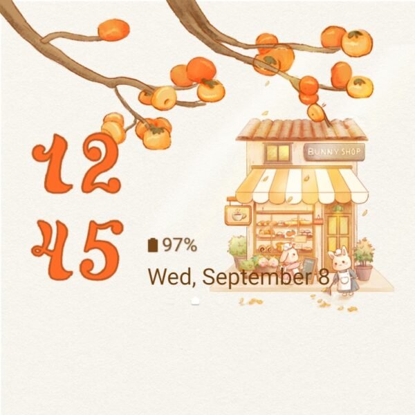 Samsung Themes: ❤️Mun❤️ Rabbit Cafe ~❤️ Premium Theme a coffee and cake shop of adorable rabbits - Image 8