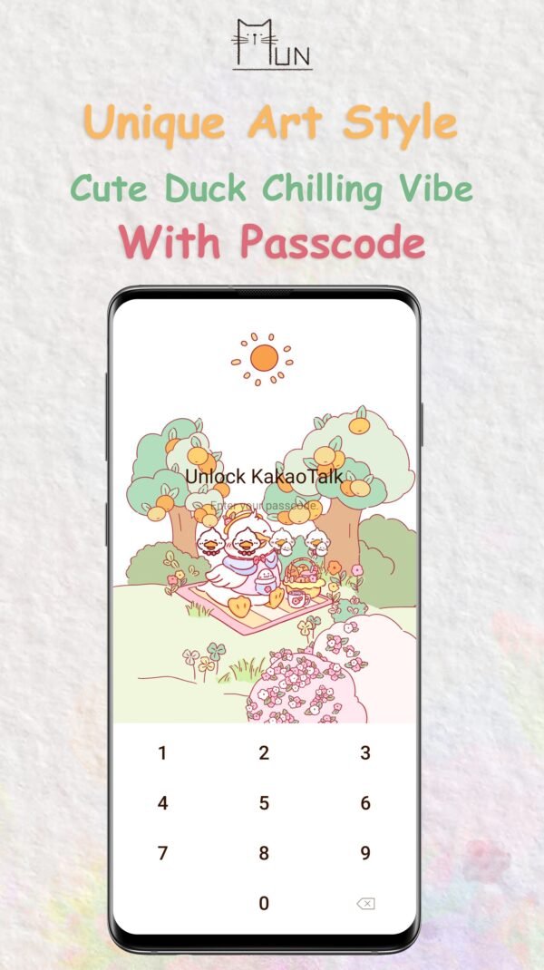 KakaoTalk Themes: Cute Duck Chilling Vibe - Image 3