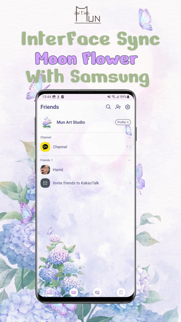 KakaoTalk Themes: Moon Flowers - Image 2