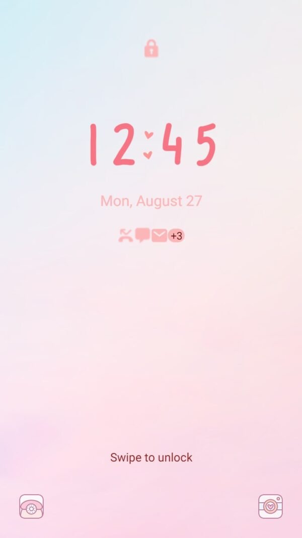 Samsung Themes: ❤️Mun❤️ Pastel Pink ~❤️ Premium Theme pastel pink sky - Image 2