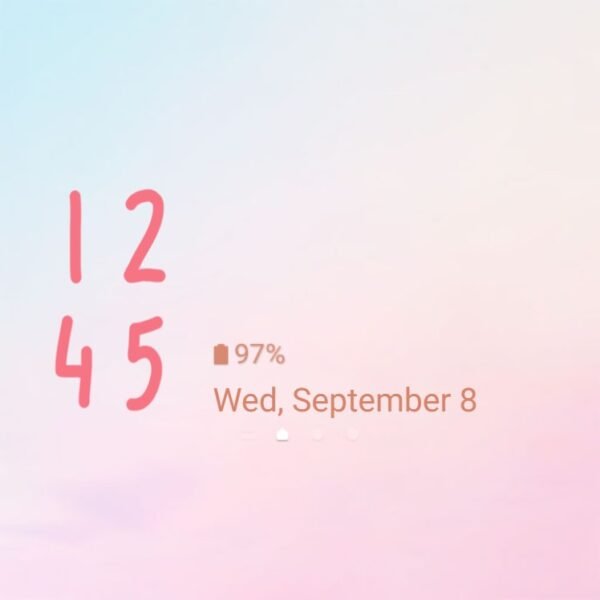 Samsung Themes: ❤️Mun❤️ Pastel Pink ~❤️ Premium Theme pastel pink sky - Image 8