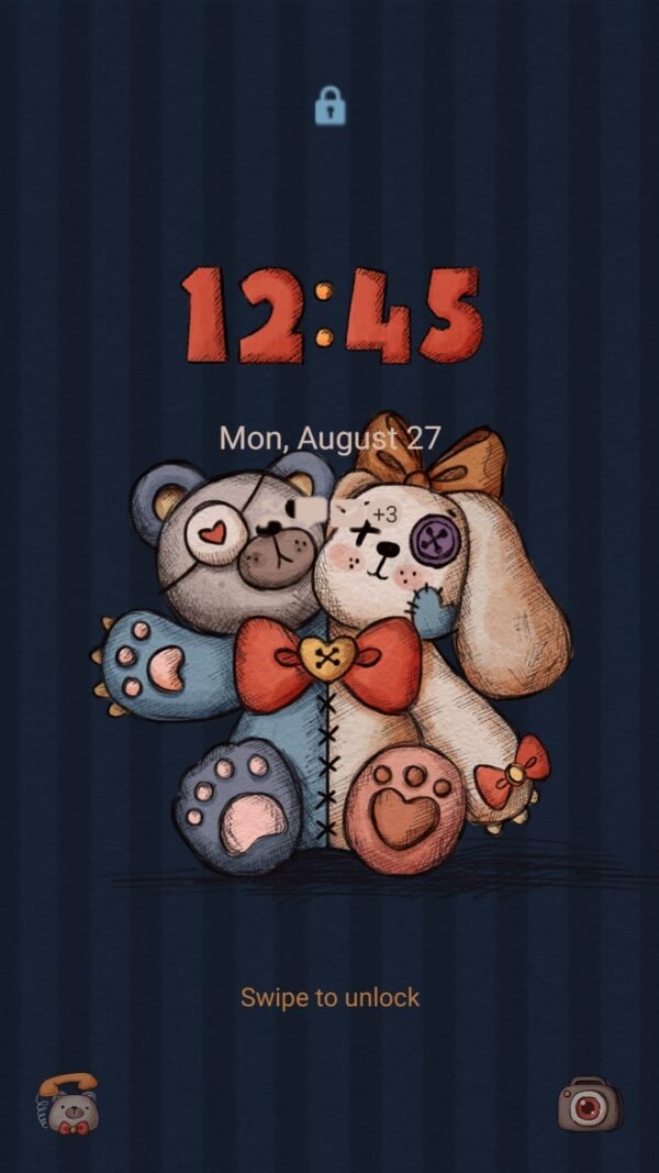 Samsung Themes: ❤️Mun❤️ Spooky Teddy Bear ~❤️ Premium Theme about teddy bear mix between cute and spooky - Image 2