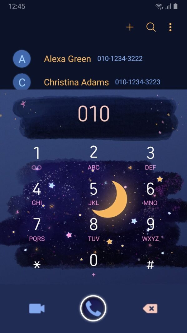 Samsung Themes: ❤️Mun❤️ Mystery night ~❤️ Premium Theme with the magnificent night sky filled with stars and the moon - Image 3