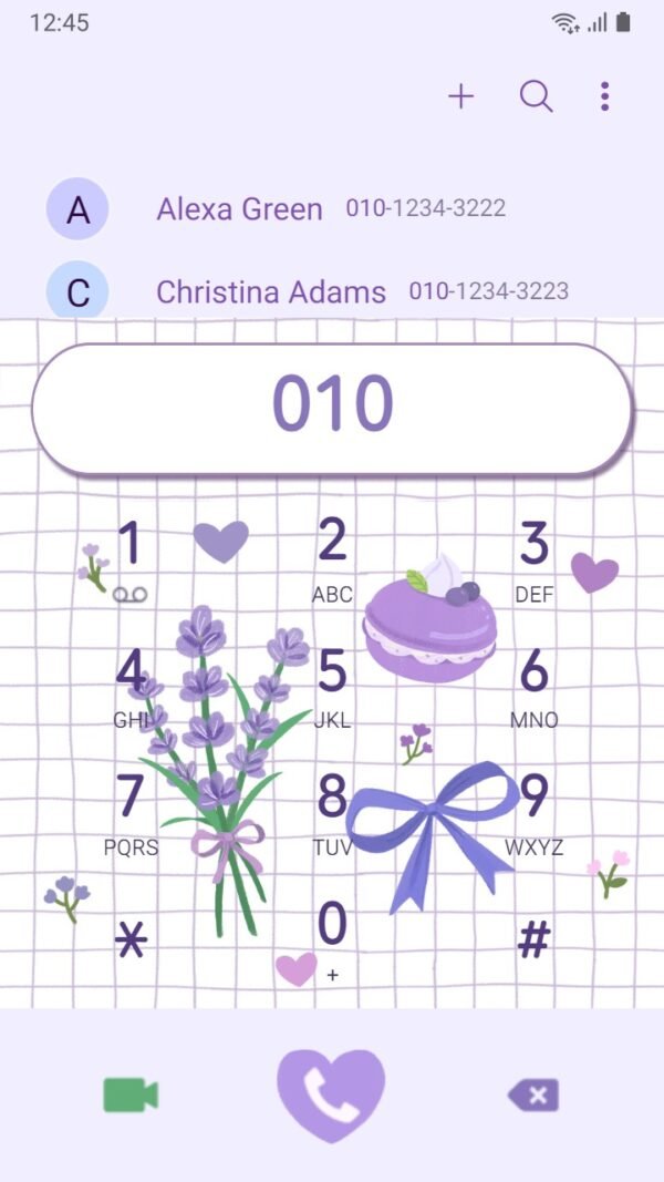 Samsung Themes: ❤️Mun❤️ Purple Sweets ~❤️ Premium Theme the sweetness of lavender and purple macarons - Image 3
