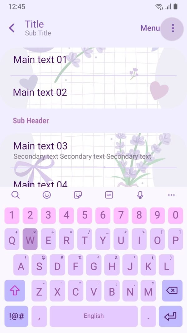 Samsung Themes: ❤️Mun❤️ Purple Sweets ~❤️ Premium Theme the sweetness of lavender and purple macarons - Image 6