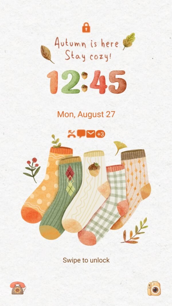 Samsung Themes: ❤️Mun❤️ Cozy Colorful Socks ~❤️ Premium Theme perfect for those who love warmth and style - Image 2