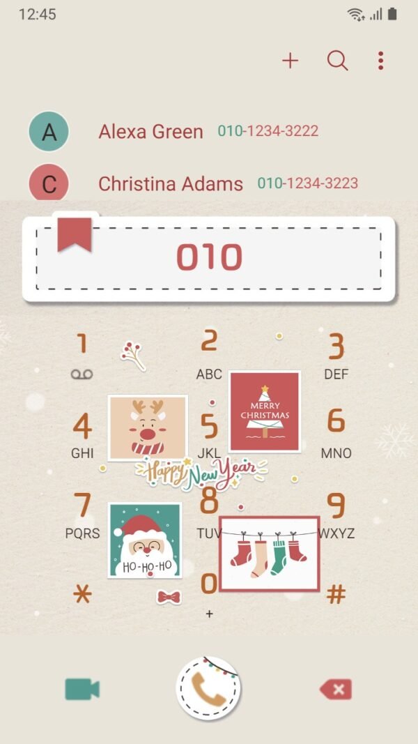 Samsung Themes: ❤️Mun❤️ Noel Card ~❤️ Premium Theme celebrate the season with Santa and Christmas trees - Image 3