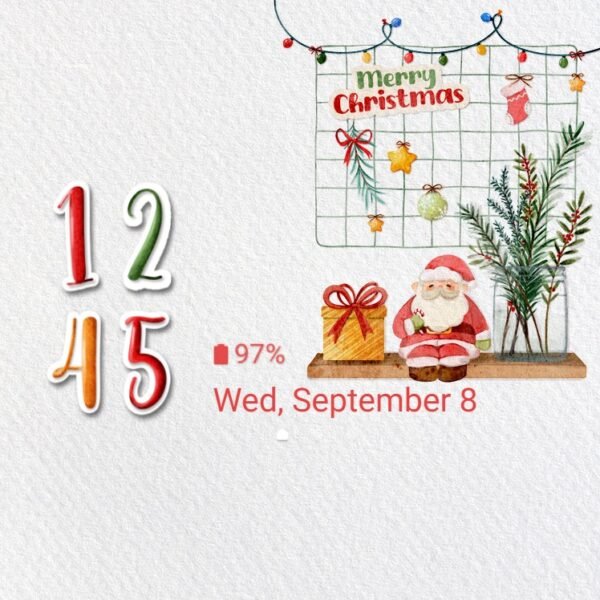 Samsung Themes: ❤️Mun❤️ Merry Santa Doll ~❤️ Premium Theme Santa Claus doll with warm Merry Christmas wishes - Image 8