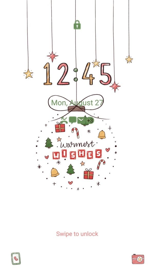 Samsung Themes: ❤️Mun❤️ Warm Wishes ~❤️ Premium Theme a holiday charm with warm greetings - Image 2