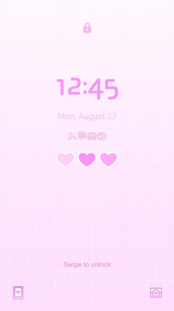 Samsung Themes: ❤️Mun❤️ Heart Glow ~❤️ Premium Theme soft pink hearts for a loving vibe - Image 2