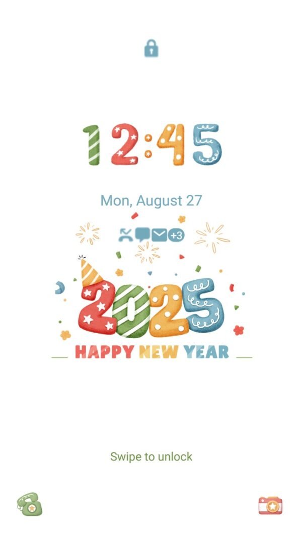 Samsung Themes: ❤️Mun❤️ New Year 2025 ~❤️ Premium Theme celebrate 2025 with colorful joy - Image 2