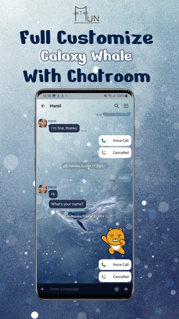 KakaoTalk Themes: Galaxy Whale