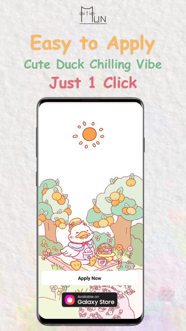 KakaoTalk Themes: Cute Duck Chilling Vibe