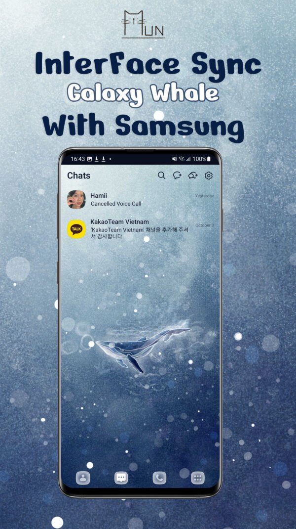 KakaoTalk Themes: Galaxy Whale - Image 3