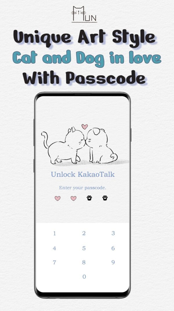 KakaoTalk Themes: Cat and Dog in love - Image 4