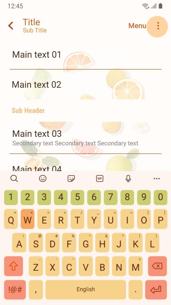 Samsung Themes: [Sim] Citrus Summer ~ Premium Theme lemon and freshness of summer - Image 6