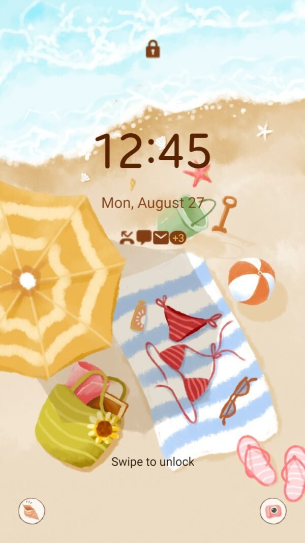 Samsung Themes: [Sim] Bikini on the beach ~ Premium Theme enjoy the coolness of summer at the beach - Image 2
