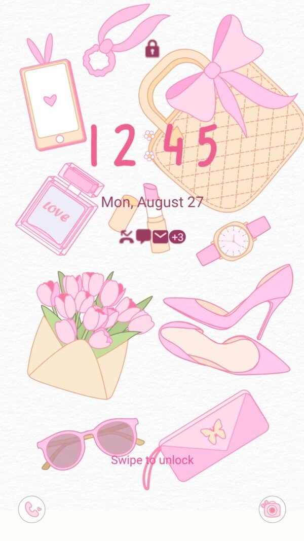 Samsung Themes: [Sim] Pink Soft Things ~ Premium Theme pink essentials for girls - Image 2