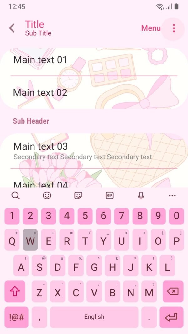 Samsung Themes: [Sim] Pink Soft Things ~ Premium Theme pink essentials for girls - Image 6