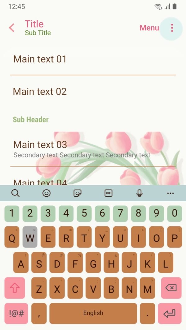 Samsung Themes: [Sim] Cup of Coffee ~ Premium Animated Theme & Sound Pack relax with a cup of coffee and tulips - Image 6