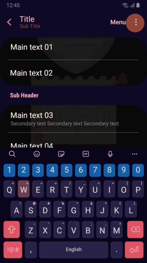 Samsung Themes: [Sim] Cute Note ~ Premium Theme adorable notes on dark phone screen - Image 6
