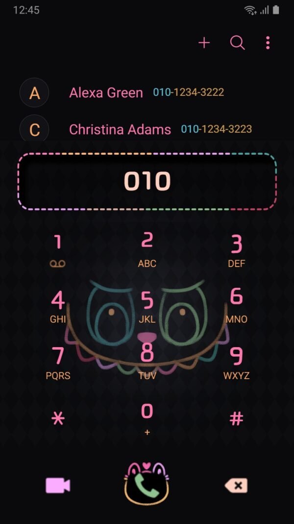 Samsung Themes: [Sim] The Neon Monster ~ Premium Theme the cute monster exciting macaron vinyl face - Image 3