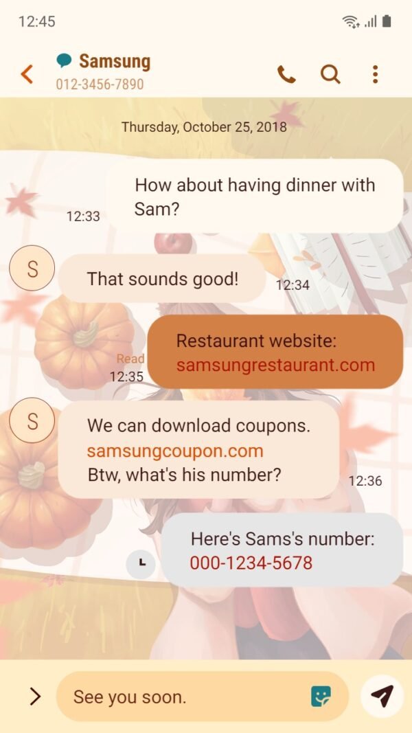 Samsung Themes: [Sim] Girl Vibes ~ Premium Theme use if you're an autumn lover - Image 4