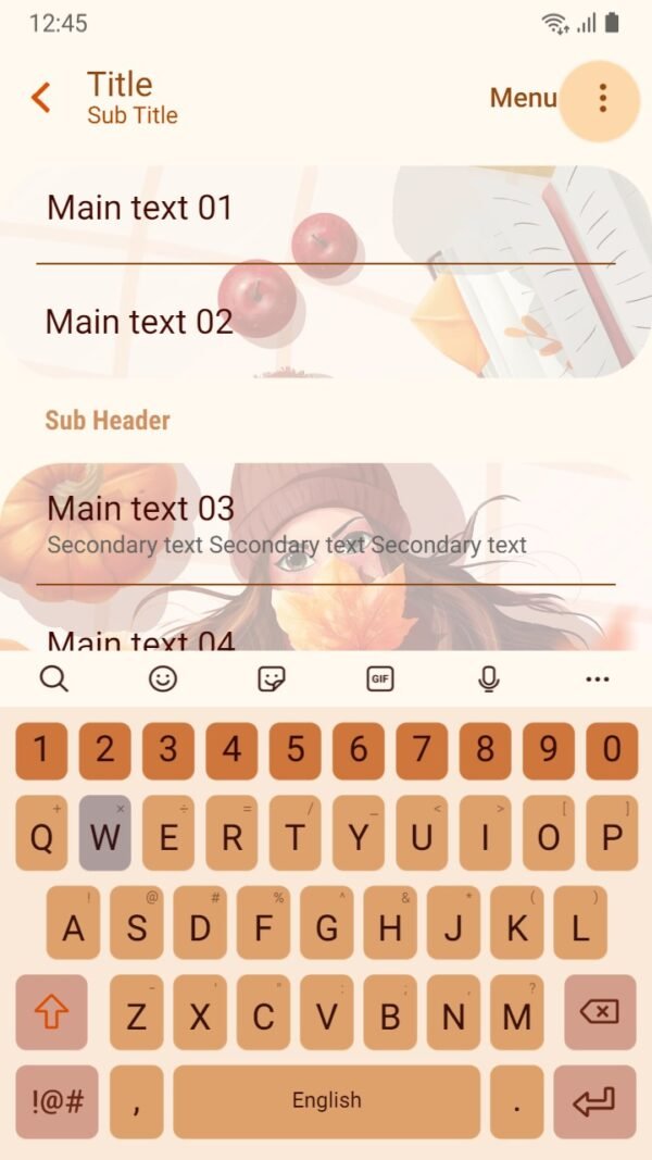 Samsung Themes: [Sim] Girl Vibes ~ Premium Theme use if you're an autumn lover - Image 6