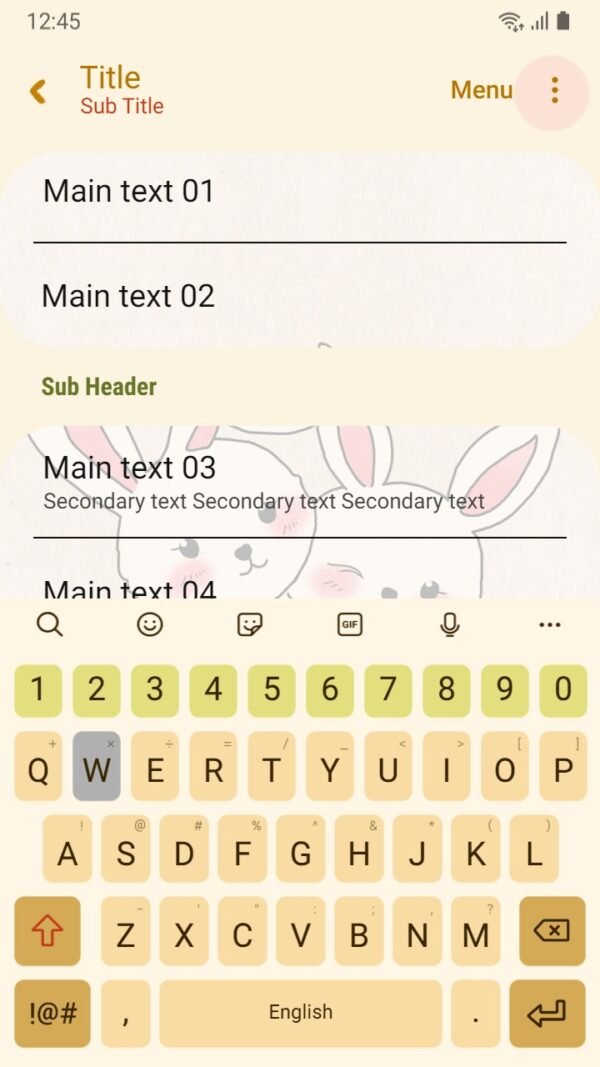 Samsung Themes: [Sim] Bunny Couple ~ Premium Theme the adorable bunnies joyfully playing together - Image 6