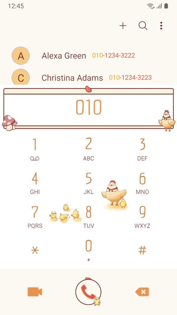 Samsung Themes: [Sim] Cheerful Chickens ~ Premium Theme featuring a playful flock of chickens - Image 3