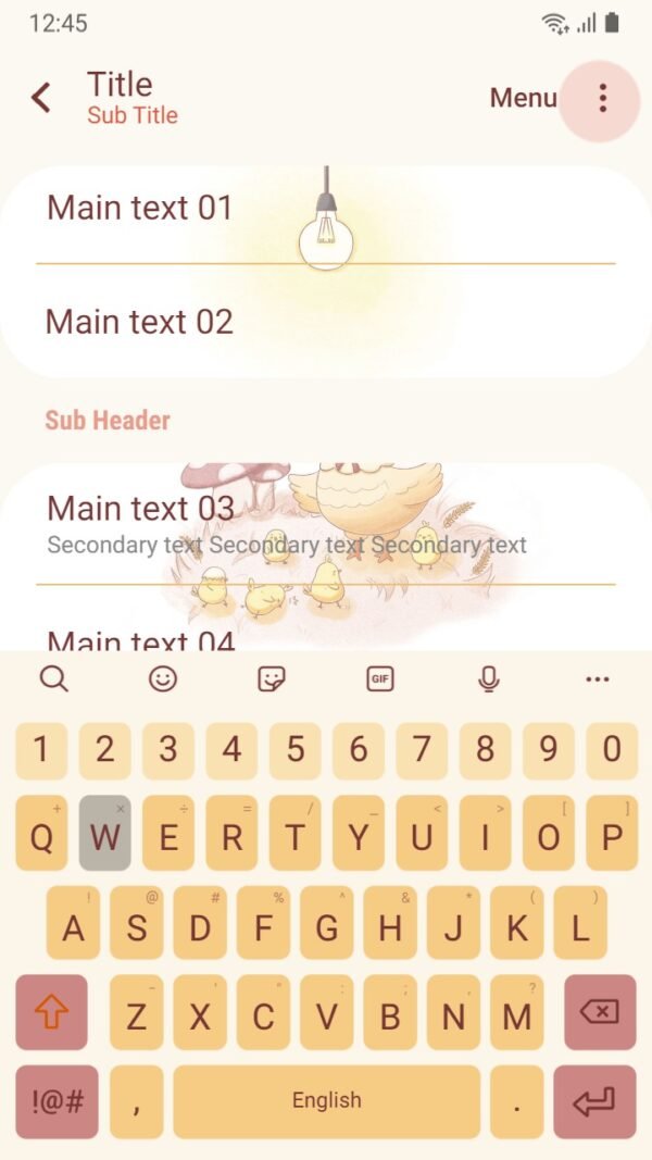 Samsung Themes: [Sim] Cheerful Chickens ~ Premium Theme featuring a playful flock of chickens - Image 6
