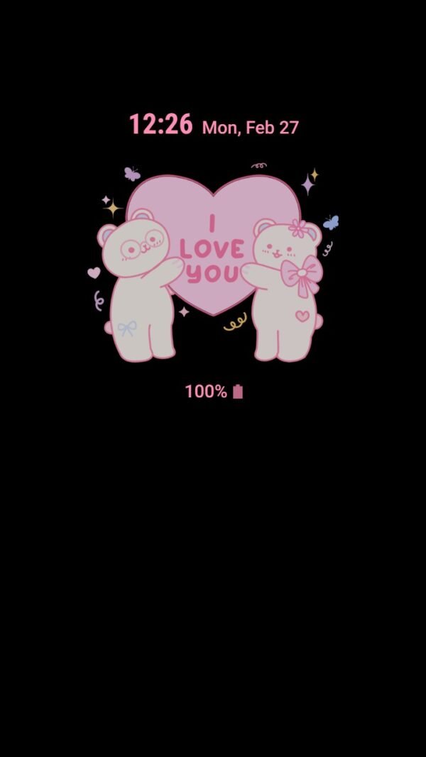 Samsung Themes: ❤️Mun❤️ Love Bears ~❤️ Premium Theme adorable bear couple in love - Image 7
