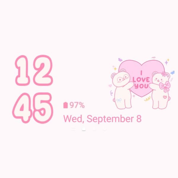 Samsung Themes: ❤️Mun❤️ Love Bears ~❤️ Premium Theme adorable bear couple in love - Image 8