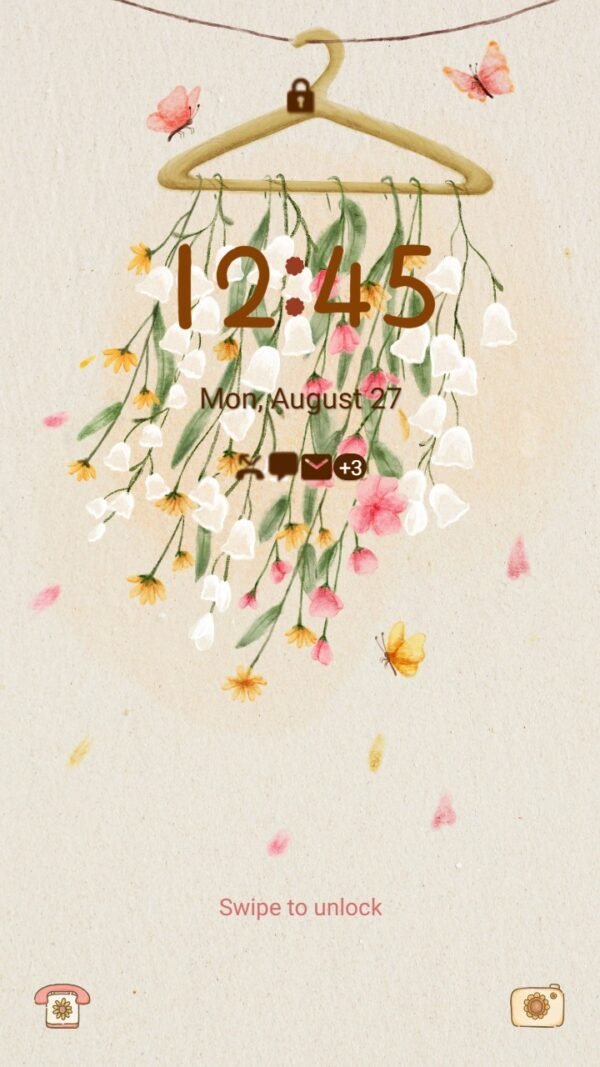 Samsung Themes: ❤️Mun❤️ Floral Elegance ~❤️ Premium Theme graceful flowers cascading gently - Image 2