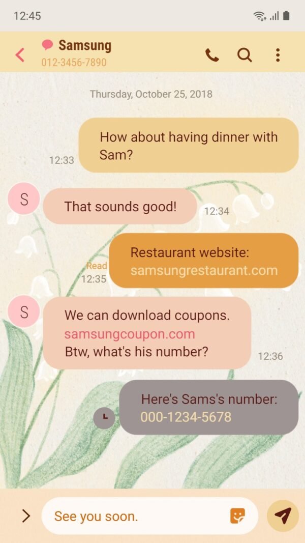 Samsung Themes: ❤️Mun❤️ Floral Elegance ~❤️ Premium Theme graceful flowers cascading gently - Image 4