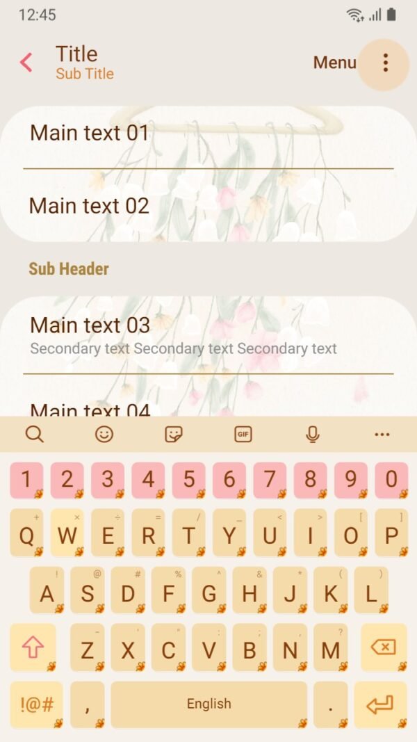 Samsung Themes: ❤️Mun❤️ Floral Elegance ~❤️ Premium Theme graceful flowers cascading gently - Image 6