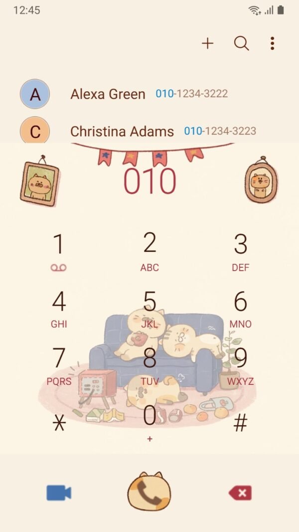 Samsung Themes: ❤️Mun❤️ Sleepy Cats ~❤️ Premium Theme with cute cozy cat family relaxing theme for a comfy vibe. - Image 3