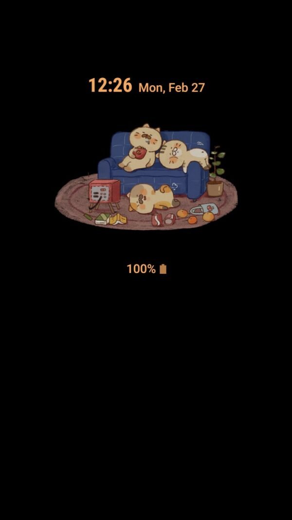 Samsung Themes: ❤️Mun❤️ Sleepy Cats ~❤️ Premium Theme with cute cozy cat family relaxing theme for a comfy vibe. - Image 7