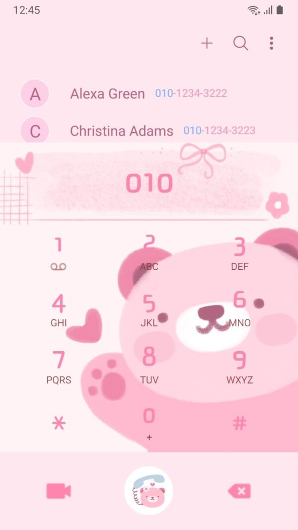 Samsung Themes: ❤️Mun❤️ Pinky Bear ~❤️ Premium Theme adorable bear in soft pink hues - Image 3