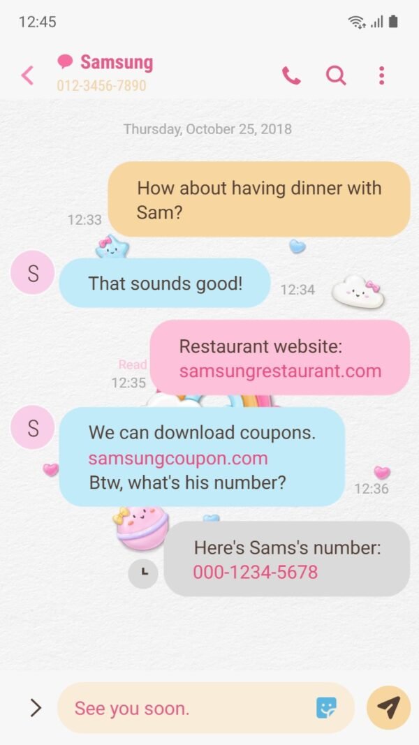 Samsung Themes: ❤️Mun❤️ Dreamy Skies ~❤️ Premium Theme adorable clouds and rainbows in pastel hues - Image 4