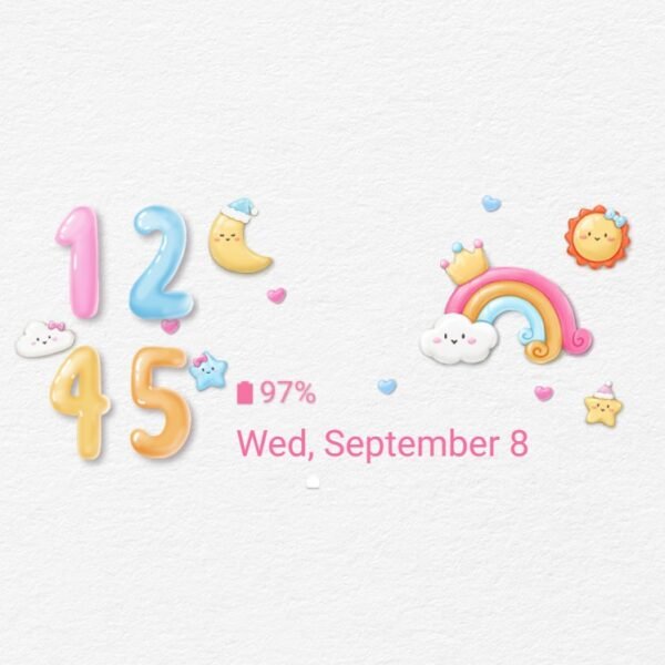 Samsung Themes: ❤️Mun❤️ Dreamy Skies ~❤️ Premium Theme adorable clouds and rainbows in pastel hues - Image 8